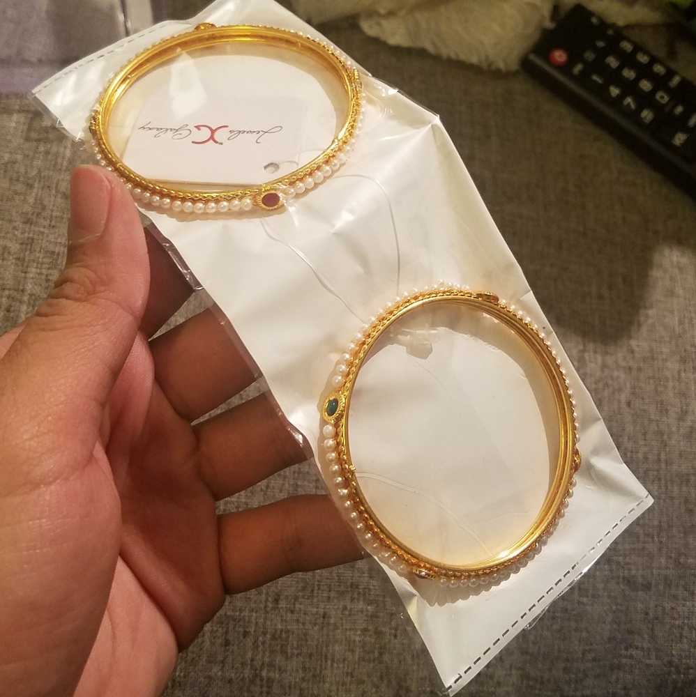 Golden bangles for Indian celebrations